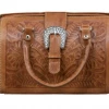 American West Handbags American West Handbag Tooled Collection: Leather Doctor Bag