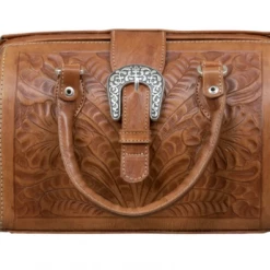 American West Handbags American West Handbag Tooled Collection: Leather Doctor Bag