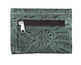 American West Handbags American West Tooled Collection: Leather Tri-Fold Wallet With Concho Ladies' 10 American West Handbags American West Tooled Collection: Leather Tri-Fold Wallet With Concho Ladies'