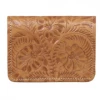 American West Handbags Ladies' American West Tooled Collection: Leather Tri-Fold Wallet
