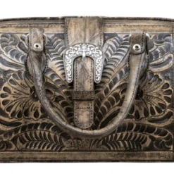 American West Handbags American West Handbag Tooled Collection: Leather Doctor Bag