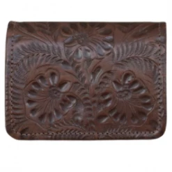 American West Handbags Ladies' American West Tooled Collection: Leather Tri-Fold Wallet