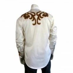 Rockmount Ranch Wear Men's Vintage Western Shirt Collection: Rockmount Chamois & Embroidery