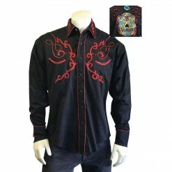 Rockmount Ranch Wear Men's Vintage Western Shirt Collection: Rockmount Fancy Sugar Skull