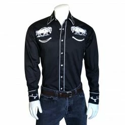 Rockmount Ranch Wear Men's Vintage Western Shirt Collection: Rockmount White Bison