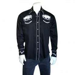 Rockmount Ranch Wear Men's Vintage Western Shirt Collection: Rockmount White Bison