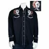 Rockmount Ranch Wear Men's Vintage Western Shirt Collection: Rockmount Fancy Embroidered Chief's Skull