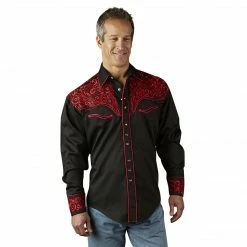 Rockmount Ranch Wear Men's Vintage Western Shirt Collection: Rockmount Tooling Embroidery
