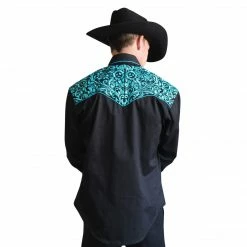 Rockmount Ranch Wear Men's Vintage Western Shirt Collection: Rockmount Tooling Embroidery