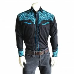 Rockmount Ranch Wear Men's Vintage Western Shirt Collection: Rockmount Tooling Embroidery