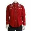 Rockmount Ranch Wear Men's Vintage Western Shirt Collection: Rockmount Warbonnet Red