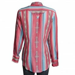 Rockmount Ranch Wear Ladies' Women's Western Shirt Collection: Rockmount Serape Stripe Coral