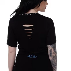 Ladies' Liberty Wear Collection Tops: Splatter Bike Slit Tee