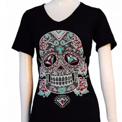 Liberty Wear Collection Tops: Sweet And Sassy Skull