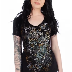 Ladies' Liberty Wear Collection Tops: Faith And Roses