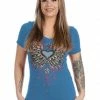 Liberty Wear Collection Tops: Stars & Wings Denim Ladies'