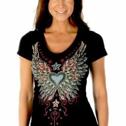 Liberty Wear Collection Tops: Stars & Wings Ladies'