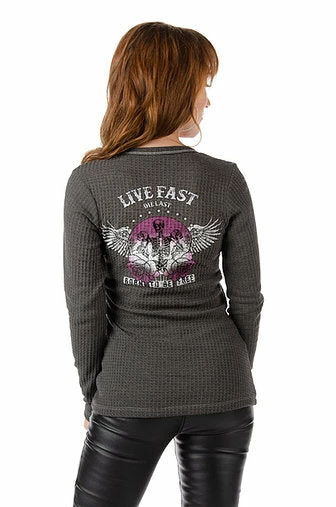 Liberty Wear Collection Tops: Live Fast Die Last Ladies' 3 Liberty Wear Collection Tops: Live Fast Die Last Ladies'