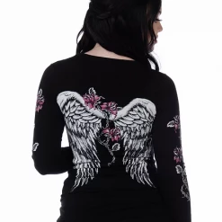 Liberty Wear Collection Tops: Barbed Wire And Roses Long Sleeve