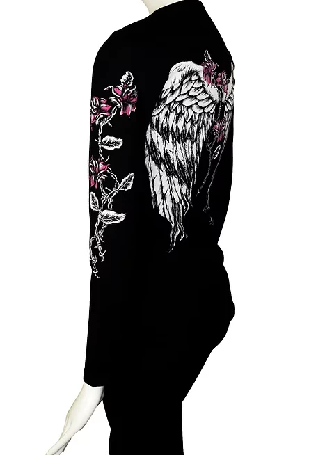 Liberty Wear Collection Tops: Barbed Wire And Roses Long Sleeve 7 Liberty Wear Collection Tops: Barbed Wire And Roses Long Sleeve