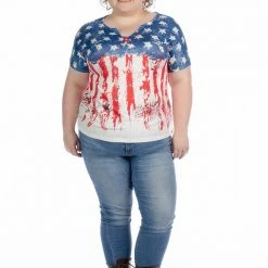 Ladies' Liberty Wear Collection Tops: New Old Glory