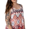 Ladies' Liberty Wear Collection Tops: Tank Orange Aztec Print