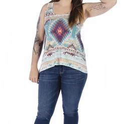Liberty Wear Collection Tops: Tank Aztec Lace Back