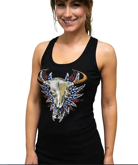 Liberty Wear Collection Tops: Tank Red, White And Bull 3 Liberty Wear Collection Tops: Tank Red, White And Bull