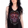 Liberty Wear Collection Tops: Tank Calavera Lace Back