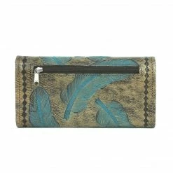American West Handbags American West Handbag Sacred Bird Collection: Leather Tri-Fold Western Wallet