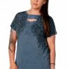 Ladies' Liberty Wear Collection Tops: Rise Above Blue