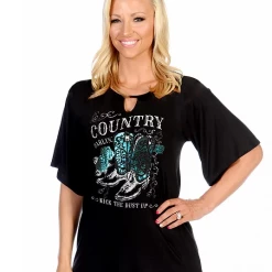 Ladies' Liberty Wear Collection Tops: Country Darlin' Flare