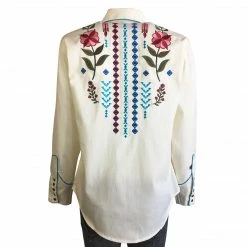 Rockmount Ranch Wear Women's Vintage Western Shirt Collection: Rockmount Boho Cascading Embroidery Ladies'