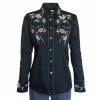 Rockmount Ranch Wear Ladies' Women's Vintage Western Shirt Collection: Rockmount Fancy Floral Embroidery