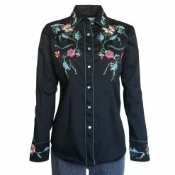 Rockmount Ranch Wear Ladies' Women's Vintage Western Shirt Collection: Rockmount Fancy Floral Embroidery