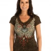 Liberty Wear Collection Tops: Vintage Stars & Wings Ladies'