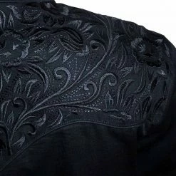 Rockmount Ranch Wear Women's Vintage Western Shirt Collection: Rockmount Fancy Tooling Black