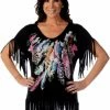 Liberty Wear Collection Tops: Feathers & Fringe