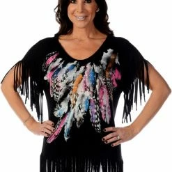 Liberty Wear Collection Tops: Feathers & Fringe