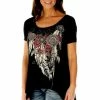 Ladies' Liberty Wear Collection Tops: Feathers & Conchos