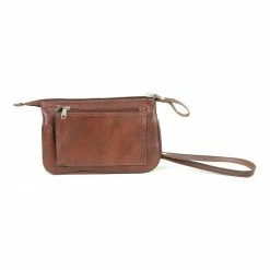 American West Handbags Ladies' American West Handbag Hitchin' Post Collection: Event Wristlet Running Horse