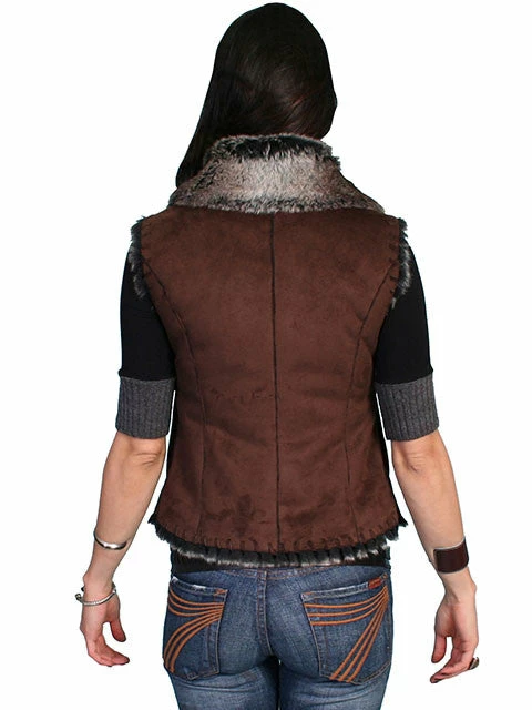 Scully Leather Company Women's Honey Creek Outerwear Collection: Faux Fur Vest, Shearling, Faux Leather Ladies' 6 Scully Leather Company Women's Honey Creek Outerwear Collection: Faux Fur Vest, Shearling, Faux Leather Ladies'