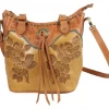 American West Handbags Ladies' American West Handbag Texas Rose Collection: Large Bucket Tote