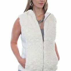 Scully Leather Company Ladies' Women's Honey Creek Outerwear Collection: Faux Fur Reversible Vest
