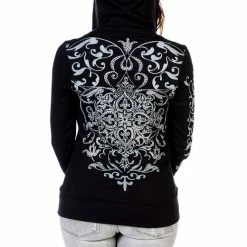 Liberty Wear Collection Tops: Zip Up Hoodie Vintage Crystal