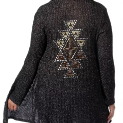 Ladies' Liberty Wear Collection Cardigan: Aztec Stud