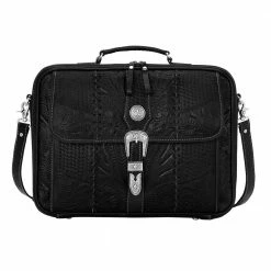 American West Handbags American West Handbag Travel Collection: Retro Multi-Compartment Laptop Briefcase