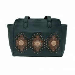 American West Handbags Ladies' American West Handbag Midnight Copper Collection: Leather Zip Top Tote Concealed Carry