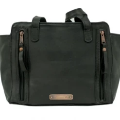 American West Handbags Ladies' American West Handbag Midnight Copper Collection: Leather Zip Top Tote Concealed Carry