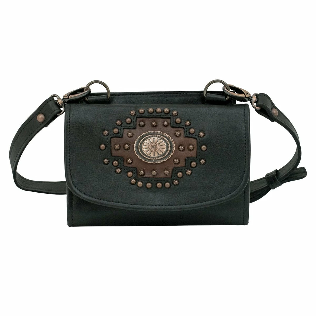American West Handbags Ladies' American West Handbag Midnight Copper Collection: Texas Two Step Crossbody Wallet 3 American West Handbags Ladies' American West Handbag Midnight Copper Collection: Texas Two Step Crossbody Wallet
